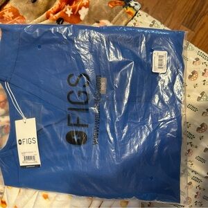 Figs Vibrant Blue Men's Short Sleeve Tee